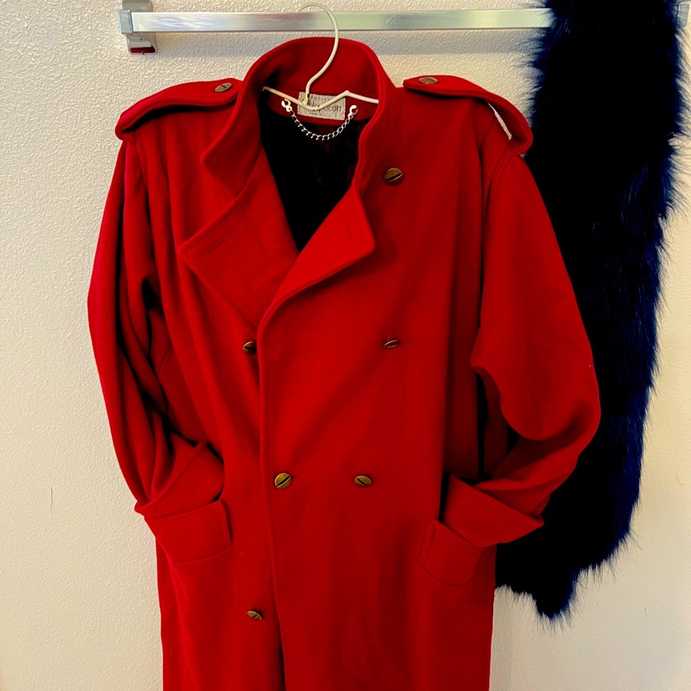 💯percent  pure wool Ashley Scott cot,color red - Picture 4 of 15